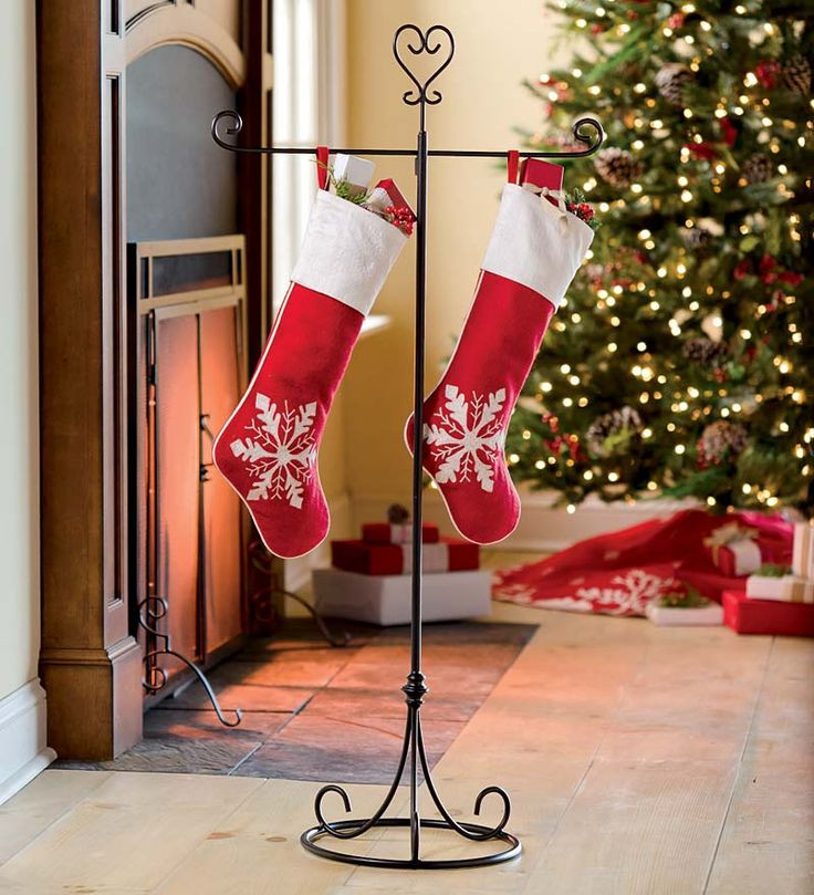 Floor Christmas Stocking Holder
 Best 25 Stocking holder stand ideas on Pinterest