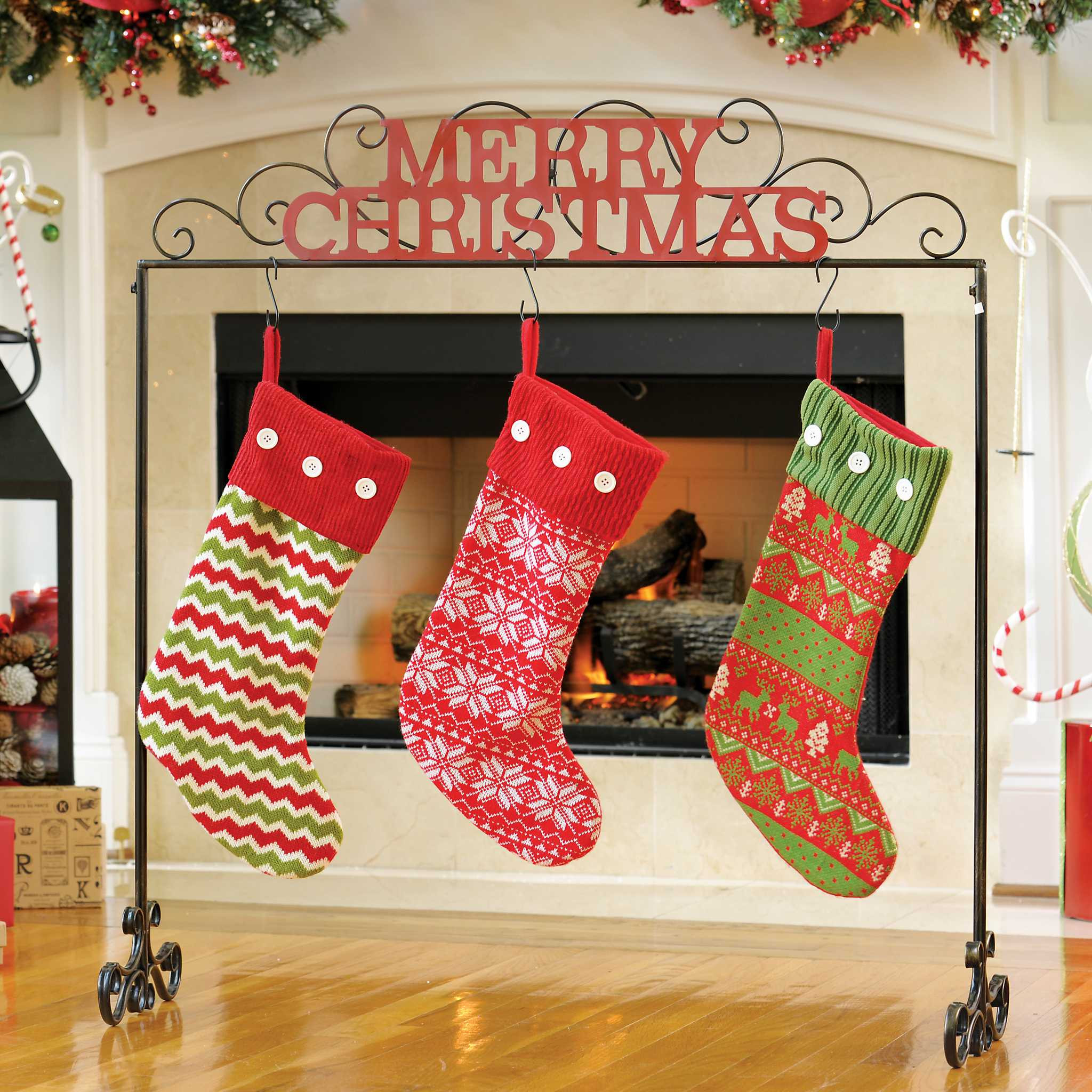 Floor Christmas Stocking Stands
 Merry Christmas Stocking Holder
