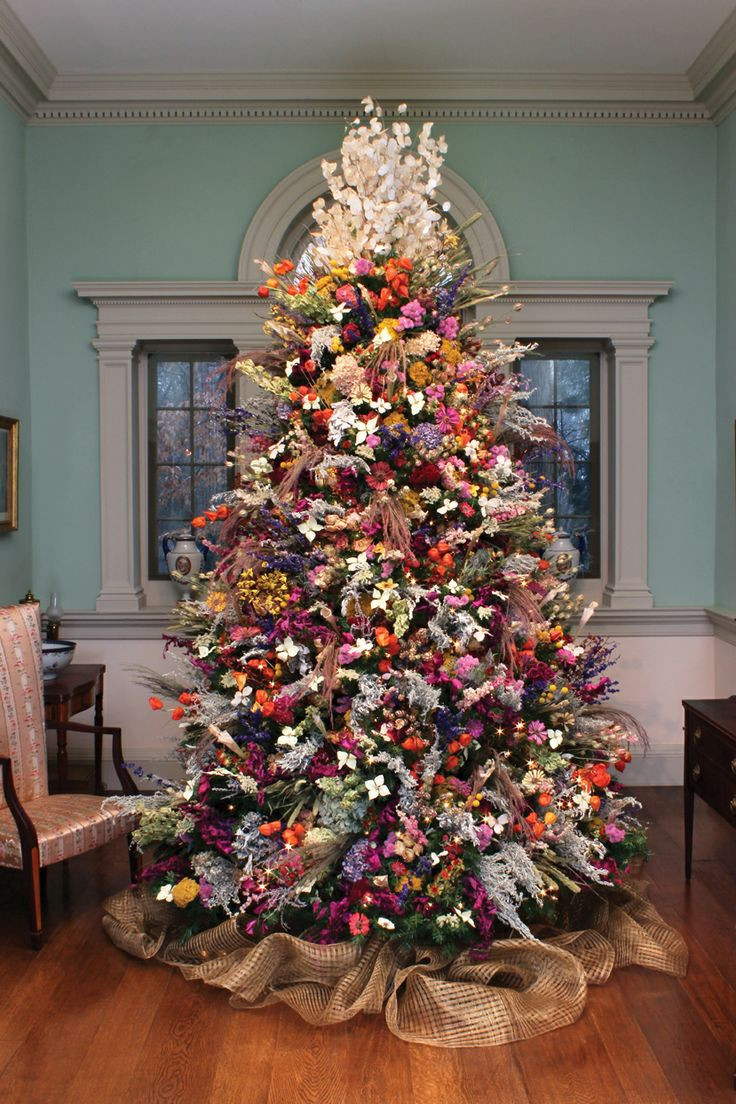 Flower Christmas Tree
 17 Best images about Yuletide at Winterthur on Pinterest