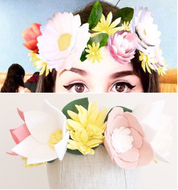 Flower Crown Halloween Costumes
 Best 25 Snapchat flower crown ideas on Pinterest
