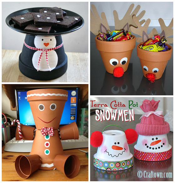 Flower Pot Christmas Crafts
 I don’t know about you guys but here in Minnesota there