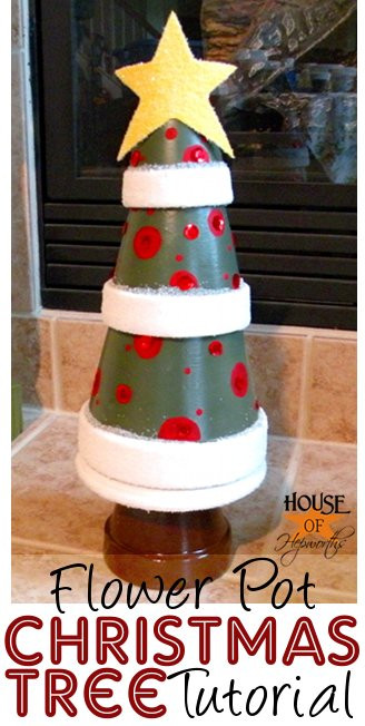 Flower Pot Christmas Crafts
 Christmas Tree from terra cotta pots