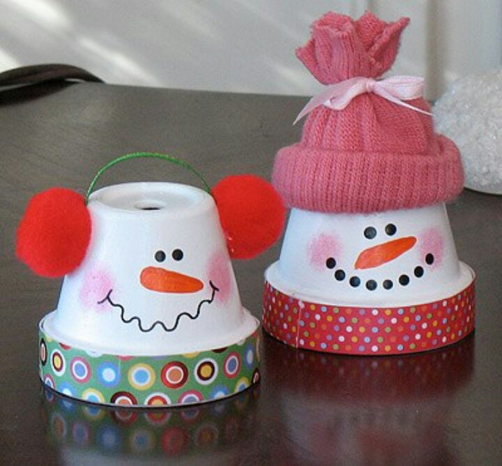 Flower Pot Christmas Crafts
 Flower Pot Snow Man CHRISTMAS CRAFTS