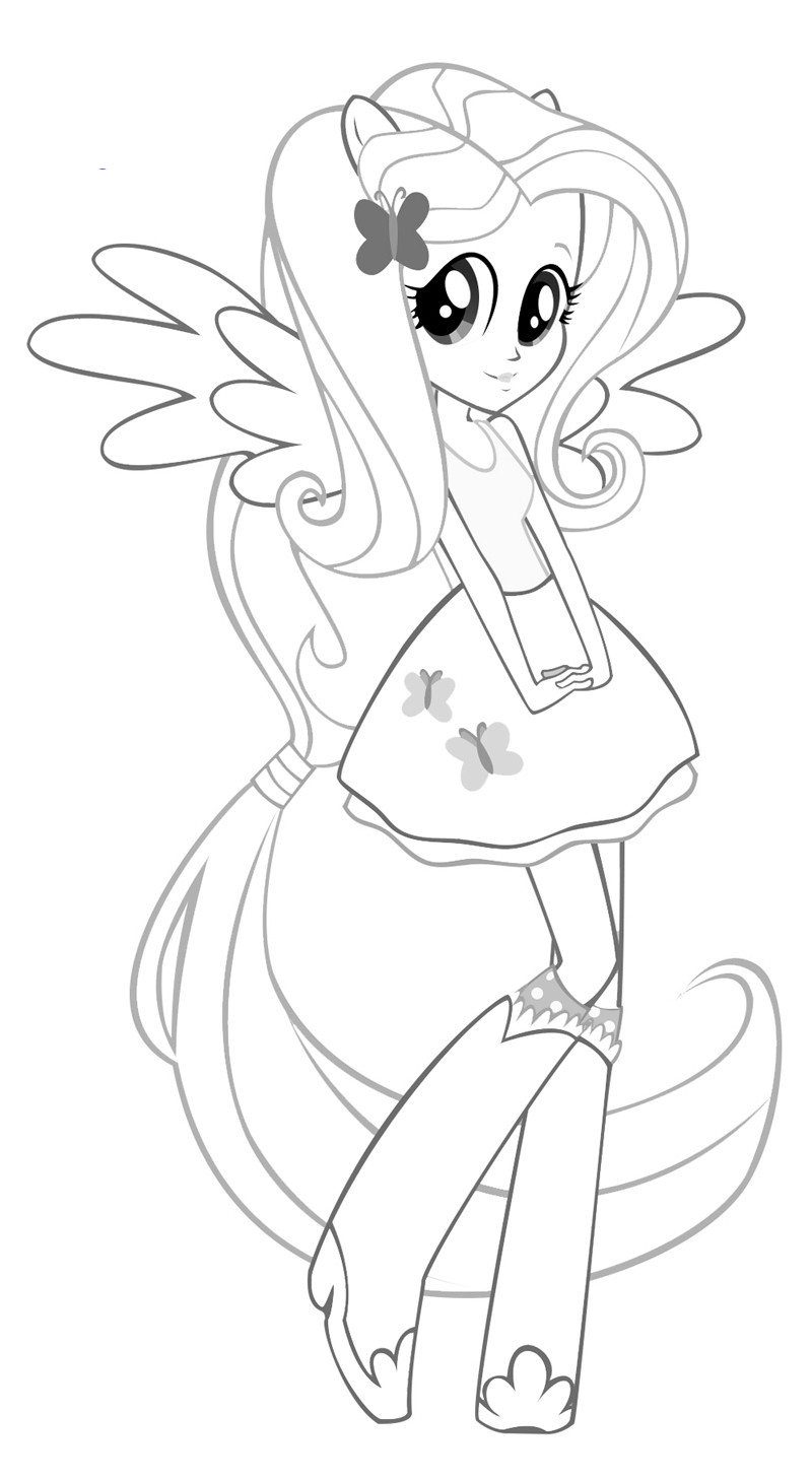 Fluttershy Equestria Girl Coloring Pages
 30 Equestria Girls Coloring Pages ColoringStar