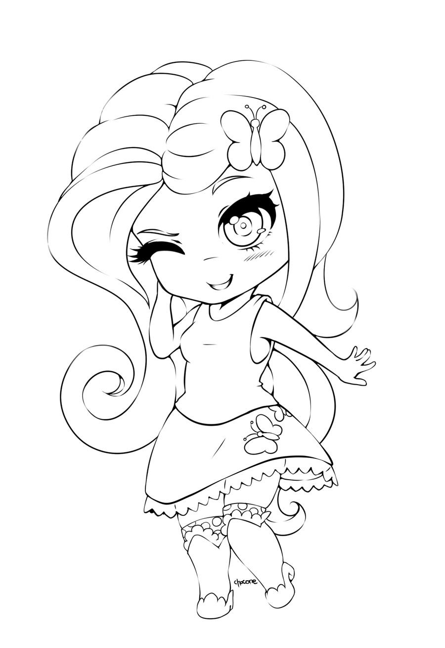 Fluttershy Equestria Girl Coloring Pages
 Equestria Girl FlutterShy updated by chocone on DeviantArt