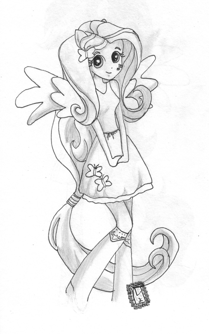 Fluttershy Equestria Girl Coloring Pages
 Equestria girls Girls and Fluttershy on Pinterest