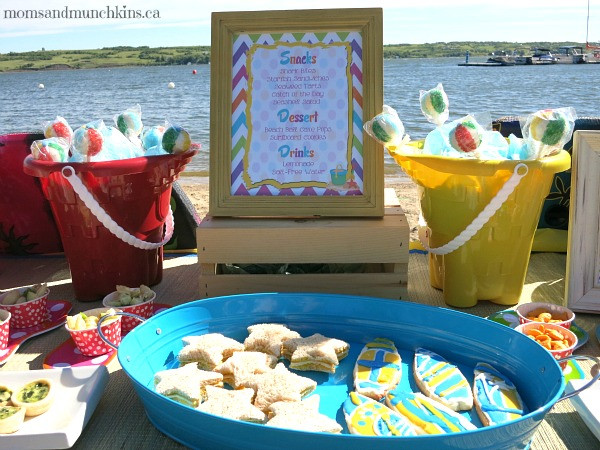 Food Ideas For A Beach Themed Party
 Beach Birthday Party Ideas Moms & Munchkins