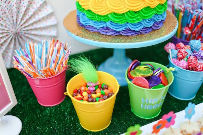 Food Ideas For A Troll Birthday Party
 Kara s Party Ideas "Troll tastic" Trolls Birthday Party