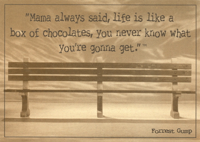 Forrest Gump Life Is Like A Box Of Chocolates Quote
 My Favorite Movies and Stars Forrest Gump Set of 4