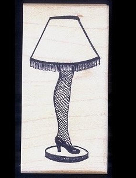 Fragile Lamp From Christmas Story
 Christmas Story Style LEG LAMP Mounted Rubber Stamp