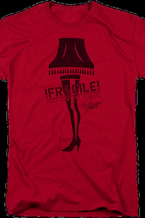 Fragile Lamp From Christmas Story
 Fragile Leg Lamp T Shirt Christmas Story Mens T Shirt
