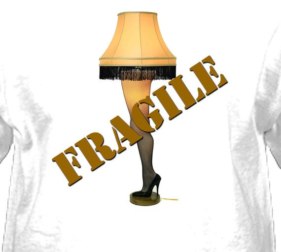 Fragile Lamp From Christmas Story
 Christmas Story FRAGILE Leg Lamp Youth Adult