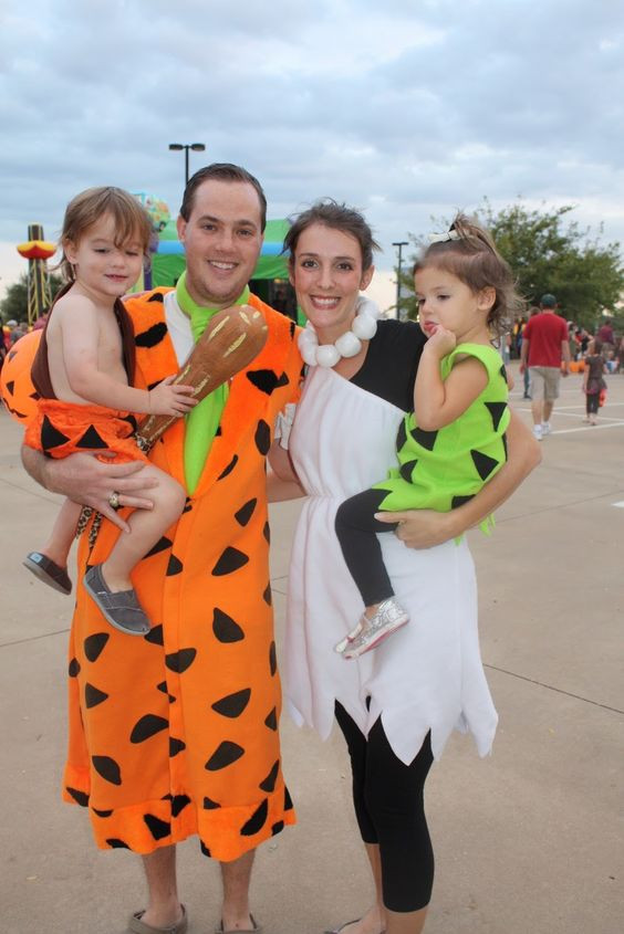 Fred Flintstone Costume DIY
 wilma fred and bam bam holloween costumes