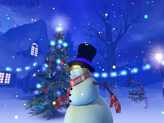 Free 3D Christmas Wallpaper
 Holidays 3D Screensavers Christmas Early holidays with