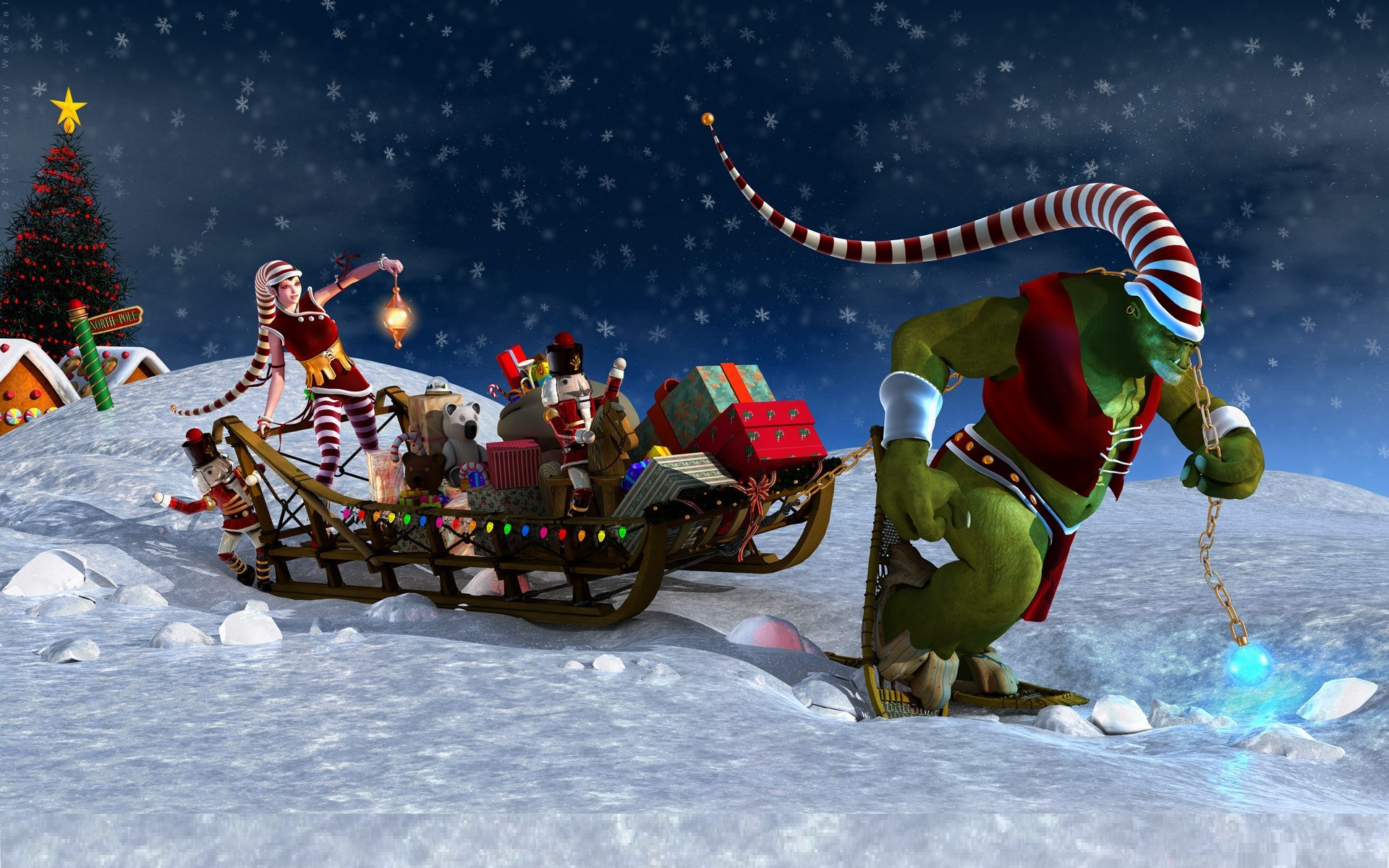 Free 3D Christmas Wallpaper
 Free 3D Animated Christmas Wallpaper WallpaperSafari
