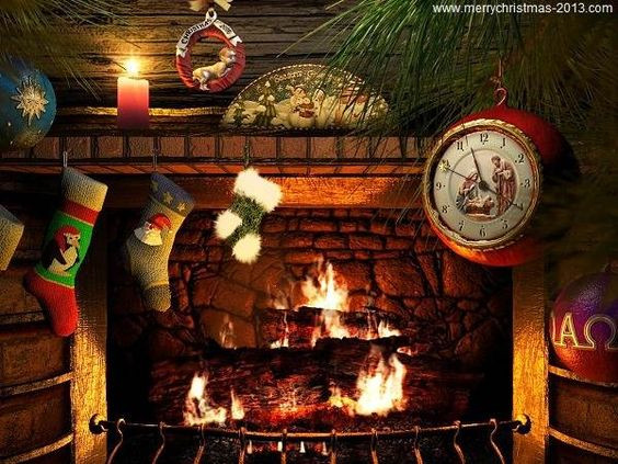 Free Christmas Fireplace Screensaver
 Fireplaces Fireplace decorations and Christmas on Pinterest