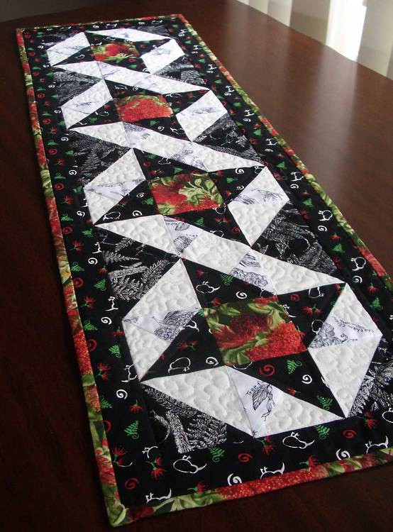 Free Christmas Table Runner Patterns
 table runner NEW 35 QUILTED TABLE RUNNER CHRISTMAS FREE