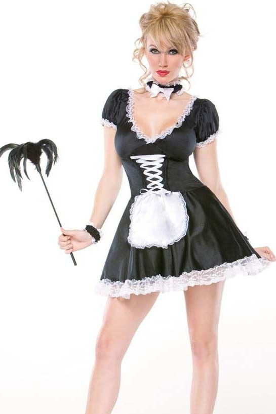 French Maid Costume DIY
 Tempting French Maid Costume Set