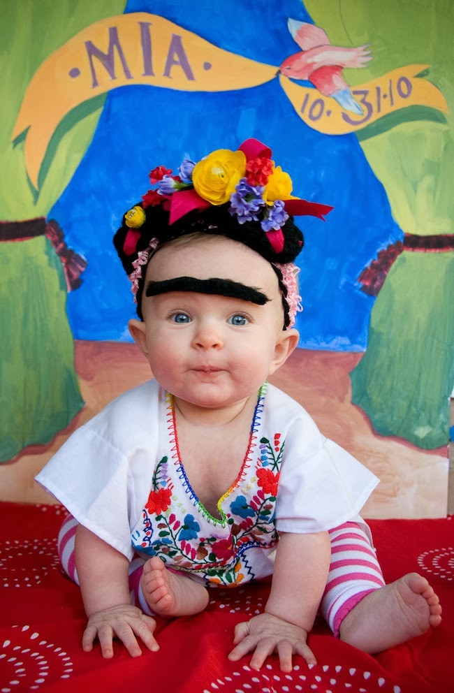 Frida Kahlo Costume DIY
 A Lovely Lark Even More DIY Halloween Costume Ideas for Kids