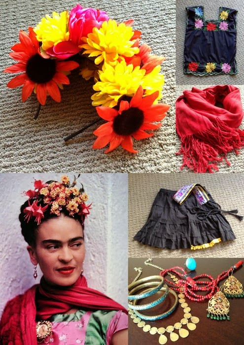 Frida Kahlo Costume DIY
 A Cup Sparkle Frida Kahlo Halloween Costume DIY