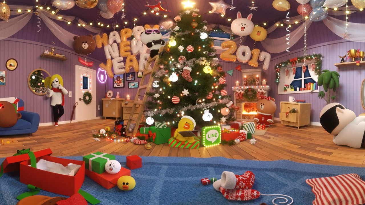 Friends Christmas Party Ideas
 Let’s have a LINE FRIENDS Christmas Party VR 360 video