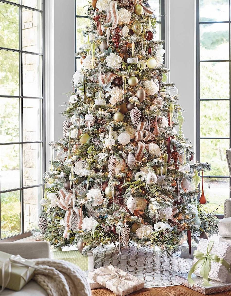 Front Gate Christmas Trees
 Frontgate Natural Elements 60 pc Ornament Collection