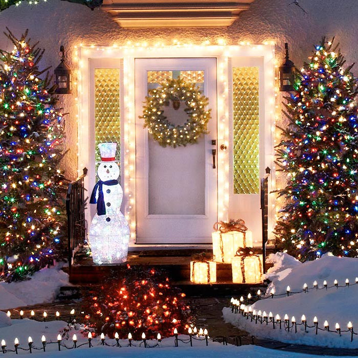 Front Porch Christmas Lights
 Outdoor Holiday Lighting Ideas