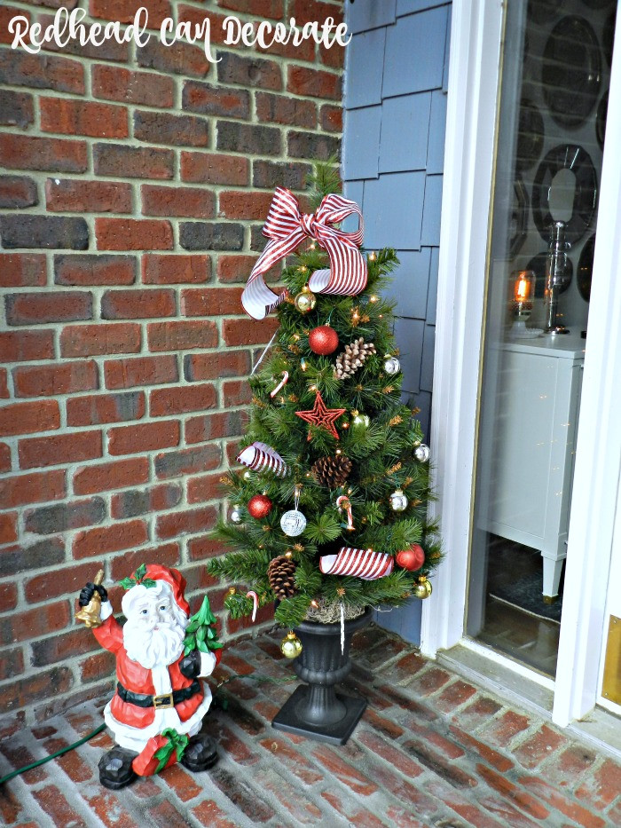Front Porch Christmas Tree
 Christmas Front Porch Redhead Can Decorate