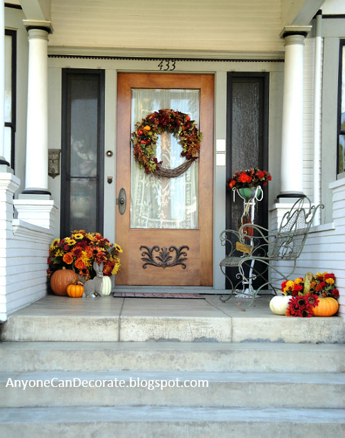 Front Porch Fall Decor Ideas
 Anyone Can Decorate Fall Front Porch Ideas 2012