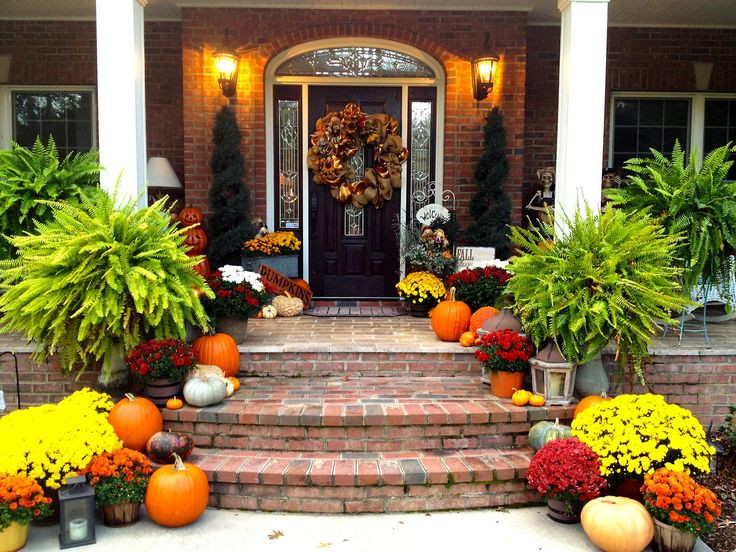 Front Porch Fall Decorating Pictures
 25 best Front Porch Plants ideas on Pinterest