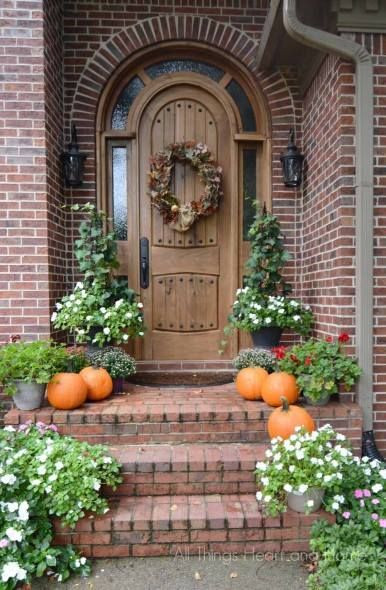 Front Porch Fall Decorating Pictures
 Best 20 Rustic elegant home ideas on Pinterest