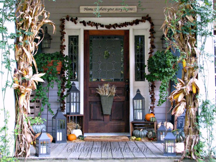 Front Porch Fall Decorating Pictures
 17 Best ideas about Fall Front Porches on Pinterest