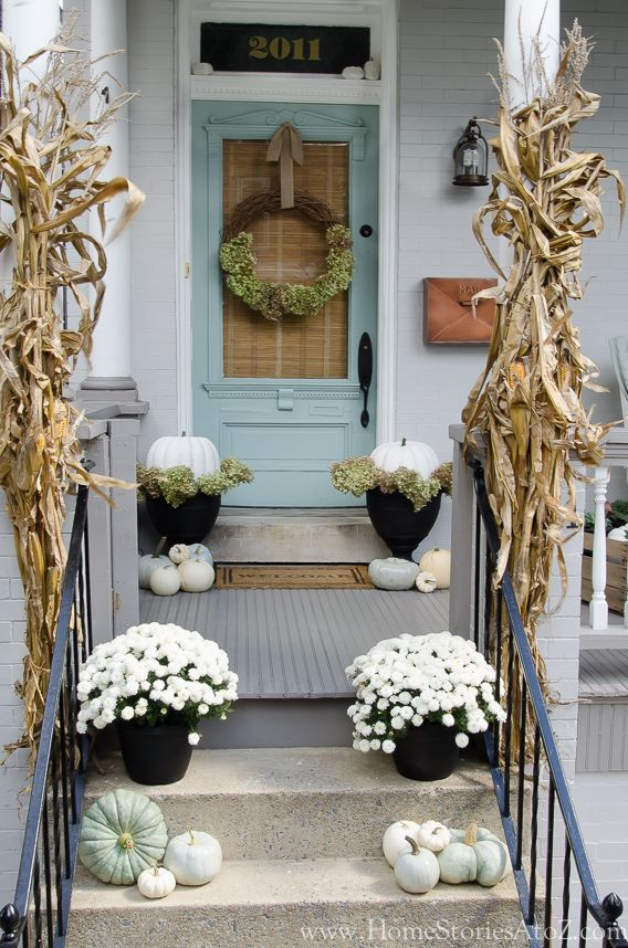 Front Porch Fall Decorating Pictures
 Fall Front Porch Decorating Ideas Satori Design for Living