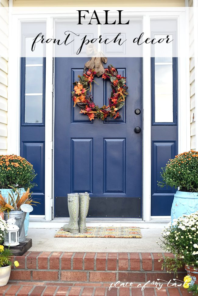 Front Porch Fall Decorating Pictures
 FALL FRONT PORCH DECOR PLACE OF MY TASTE