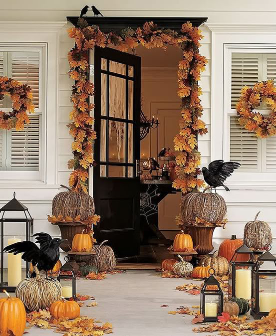 Front Porch Halloween Decorations
 "Shut the Front Door" for Halloween