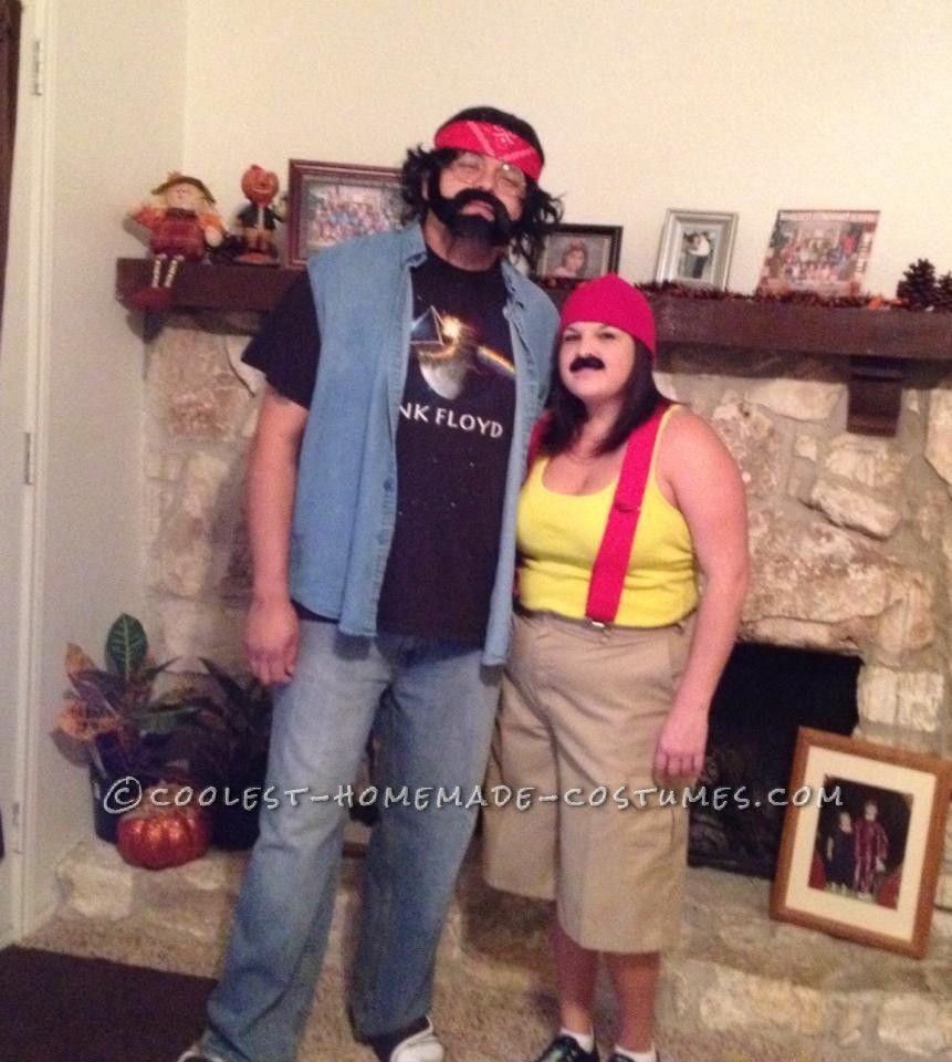 Funny Costumes DIY
 Funny Last Minute Couples Costume Idea Cheech and Chong