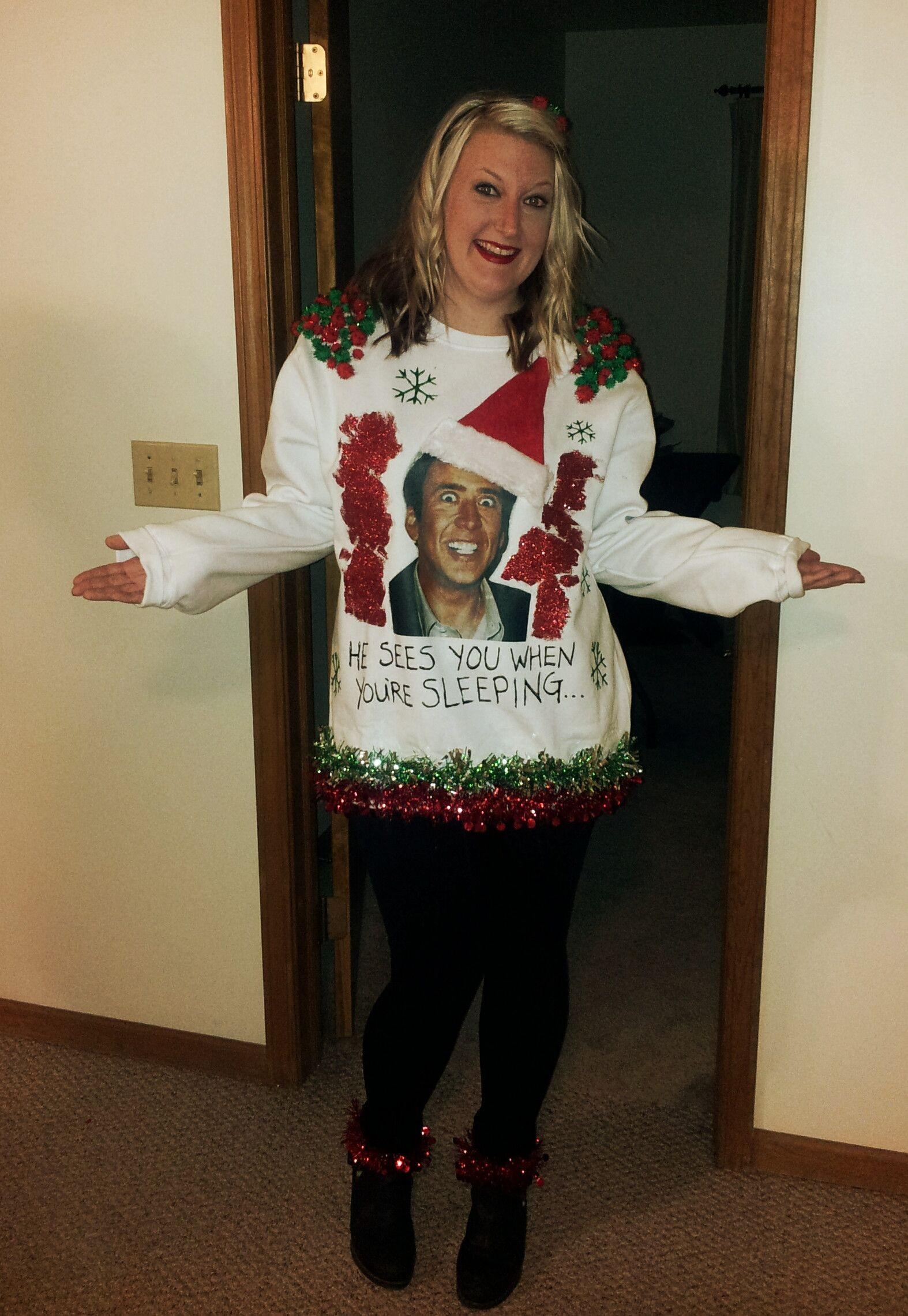 Funny DIY Ugly Christmas Sweaters
 20 people who really owned the whole DIY thing this