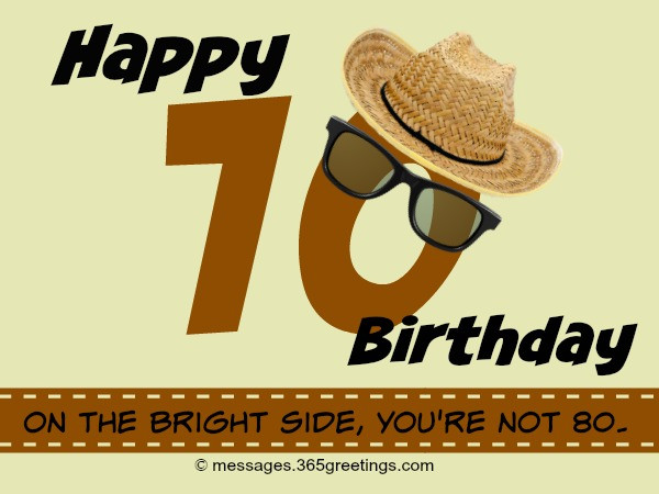 Funny Verses For 70 Year Old Birthday Card
 70th Birthday Wishes and Messages 365greetings