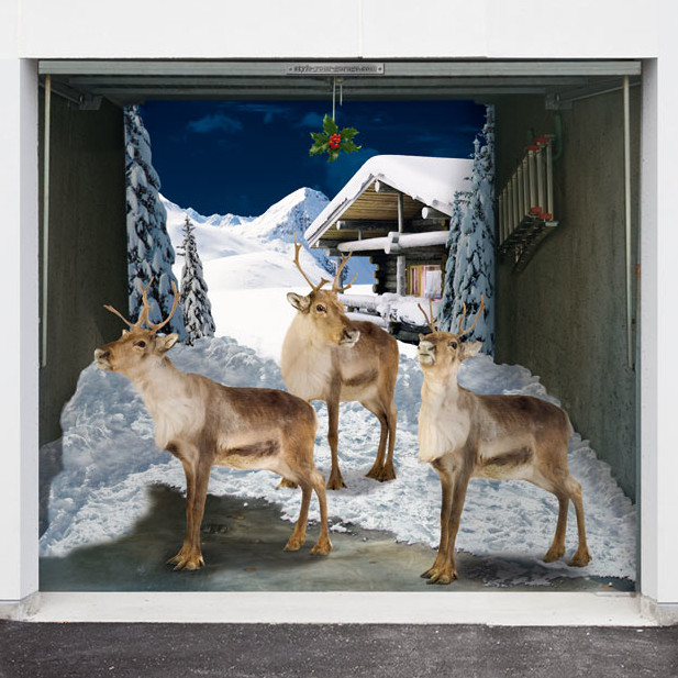 Garage Door Christmas Decals
 EXHAUST PIPE DREAMS Christmas Garage Door Stickers
