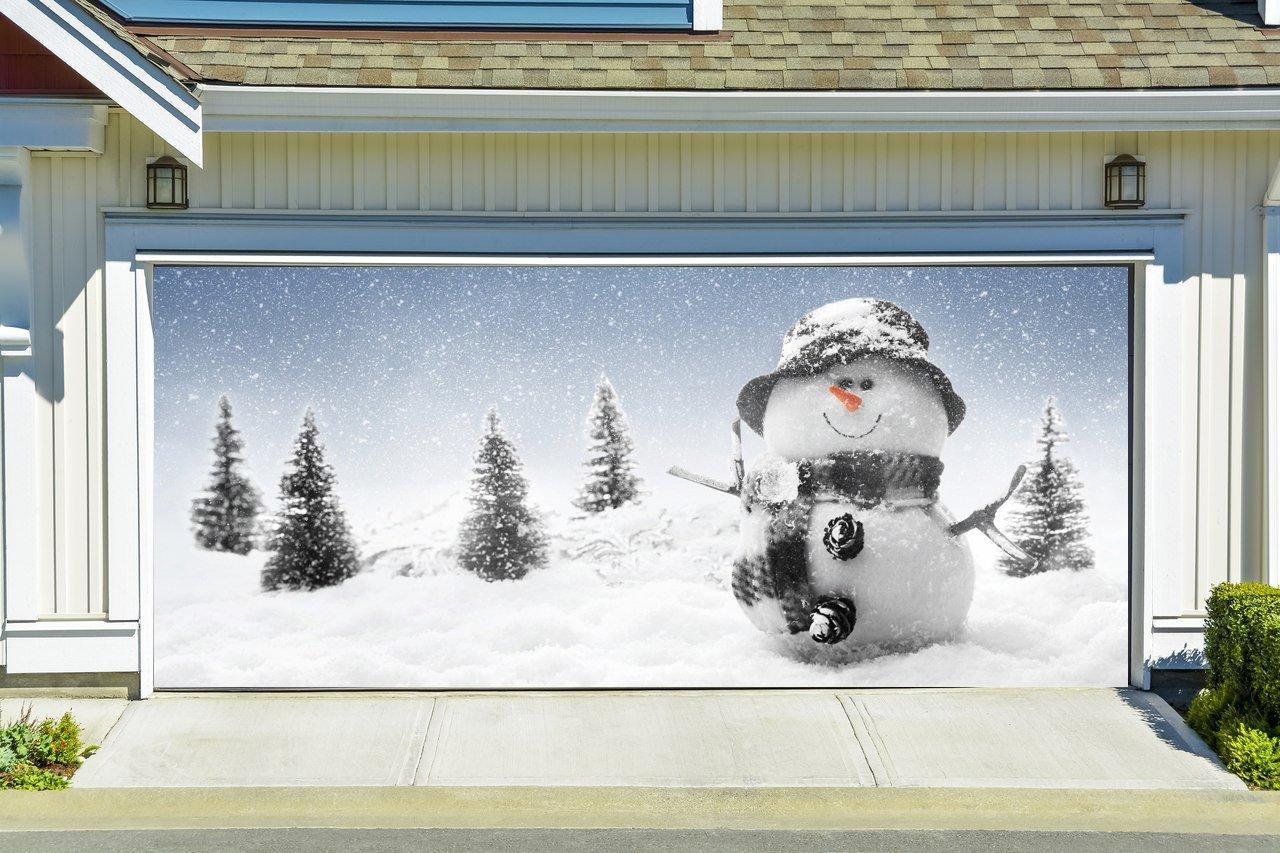 Garage Door Christmas Decorating Ideas
 Christmas Garage Door Cover Banners 3d from Amazon