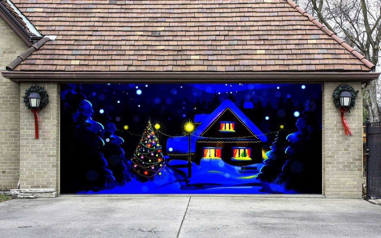 Garage Door Christmas Wrap
 Christmas Garage Door Cover Christmas from Amazon