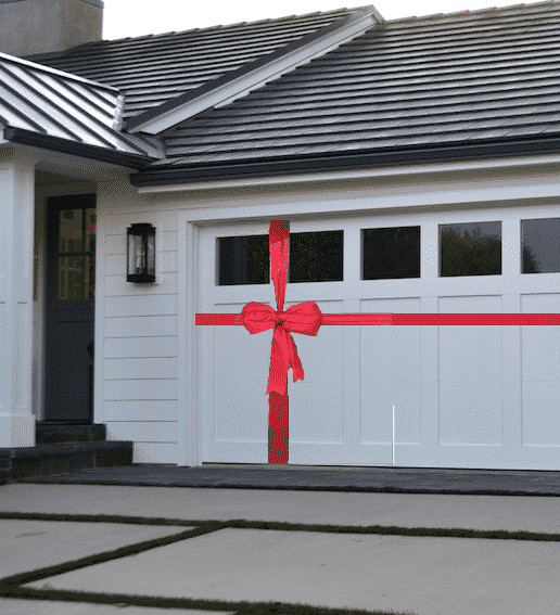 Garage Door Christmas Wrap
 Red Garage Bow Decoration Kit Christmas Door Bows