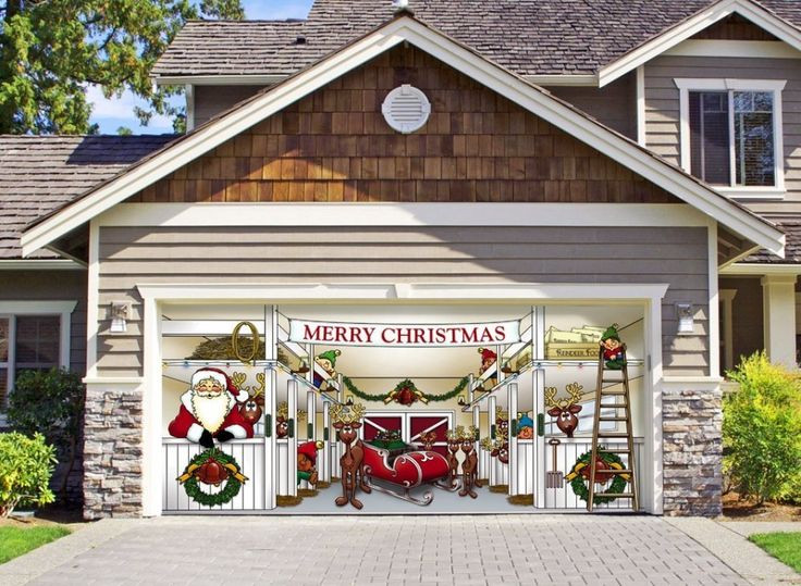 Garage Door Christmas Wrap
 16 Best images about Garage door decals on Pinterest