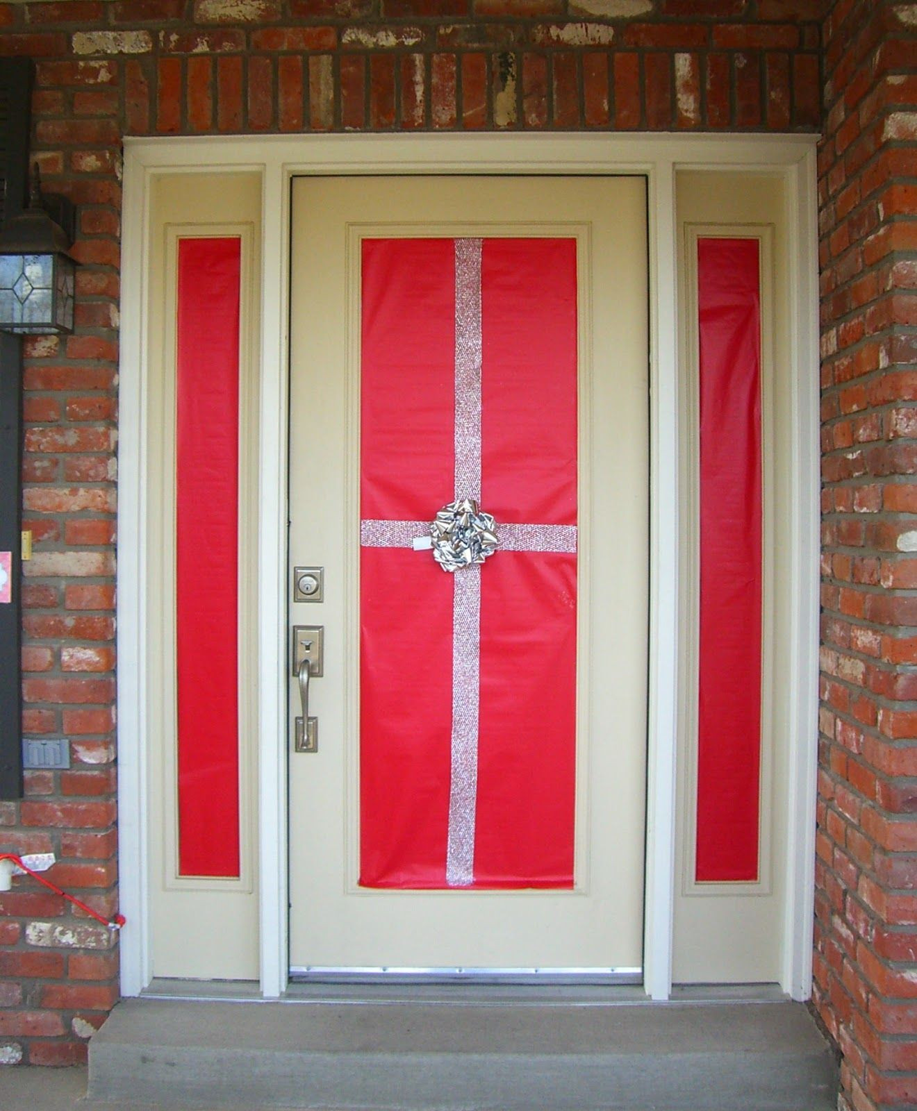 Garage Door Christmas Wrap
 Holiday Front Door Decor wrap it