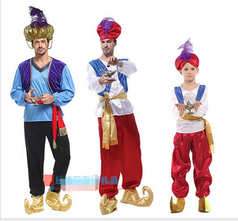 Genie Lamp Halloween Costume
 Adult Children halloween party aladdin costumes Aladdin