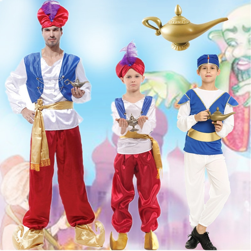 Genie Lamp Halloween Costume
 Adult Children halloween party aladdin costumes Aladdin