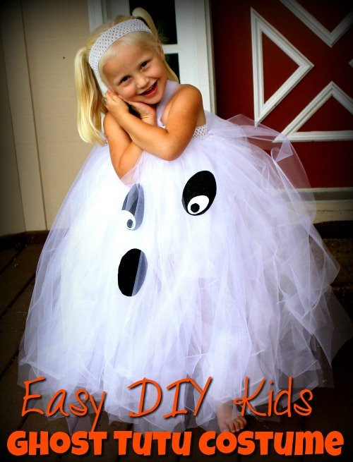 Ghost Costume DIY
 Kids Ghost Costume Easy DIY Kids Ghost Tutu Costume