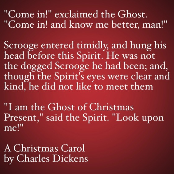 key quotes about the ghost of christmas present