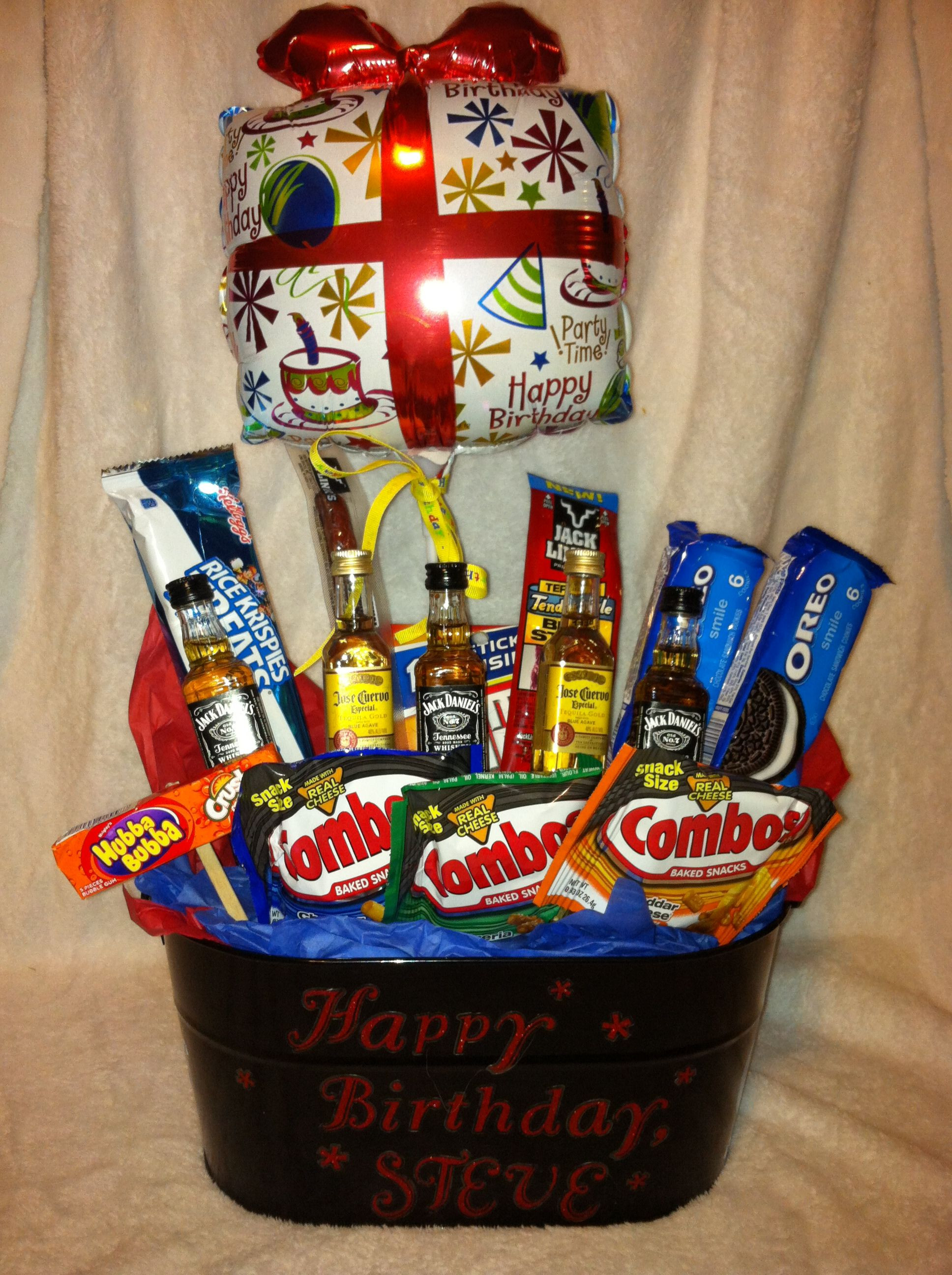 Gift Basket Ideas For Him
 Birthday t basket for him Gift stuff