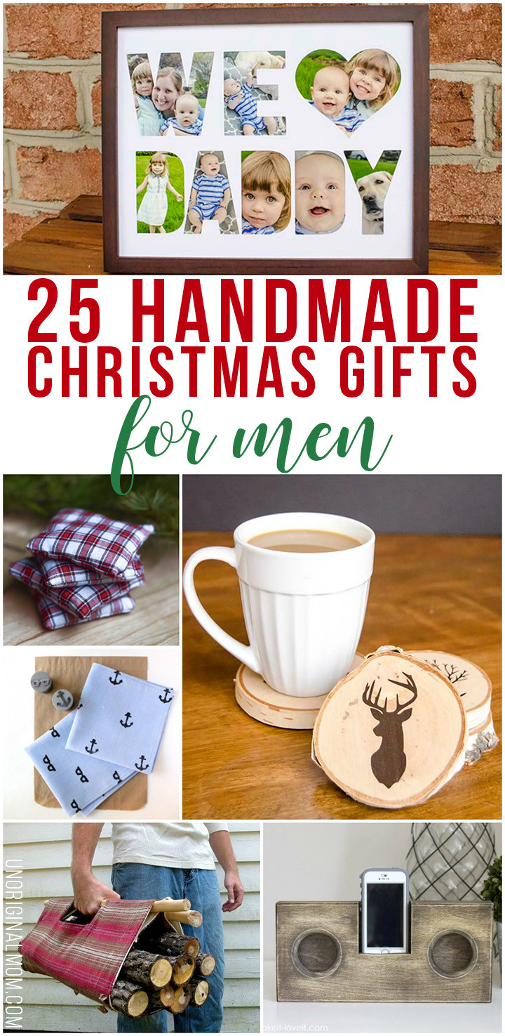 Gift Ideas For Christmas
 25 Handmade Christmas Gifts for Men unOriginal Mom